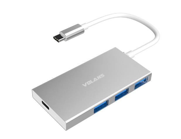  luminium USB TYPE-C USB-C to 3-Port USB3.0 Hub with USB Power Delivery  